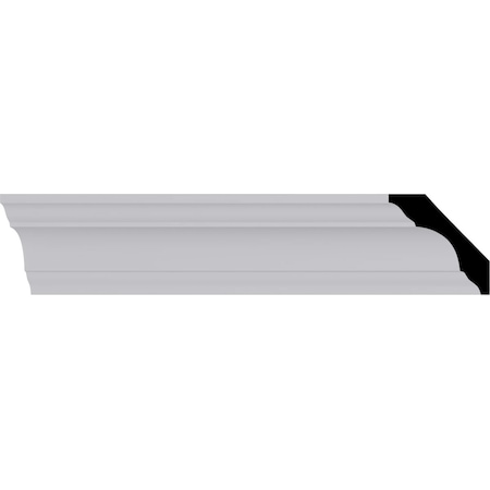 Ekena Millwork 1 3/4"H x 1 3/4"P x 2 5/8"F x 94 1/2"L Traditional Smooth Crown Moulding MLD01X01X02TR